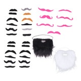 Conjunto De Bigotes Falsos De Halloween, Disfraz Autoadhesiv