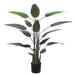 Planta Artificial Ave De Paraíso Con Maceta Decoracion 110cm