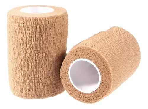 Bandagem Elástica Adesiva Flexível Atadura 10cm - Kit 6 Un.