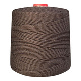 Barbante 8 Fios 1 Kg Eco Brasil Linha Crochê Tricõ Coloridas Cor Café