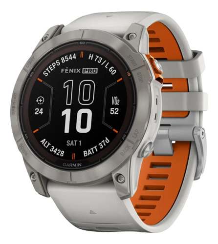 Garmin Fenix 7x Pro Zafiro Solar Silicona Naranja 51mm Reloj