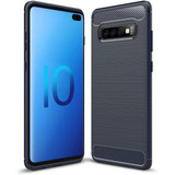 Funda Para Samsung Galaxy S10 Plus, Azul/resistente/rigida