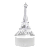 Lampara Nocturna 3d Torre Eiffel  Led 7 Colores Touch