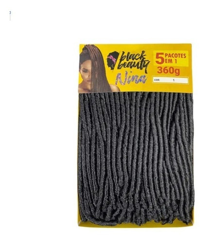 Cabelo Sintético Nina 5 Em 1 Softex Black Beauty Pacotão