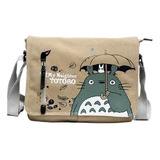 Sey Canvas Bolso Mensageiro Anime Vizinho Totoro Saco