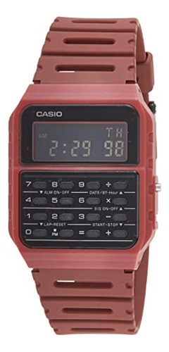 Casio Ca-53wf-4b Calculadora Rojo Reloj Digital Para Hombre 