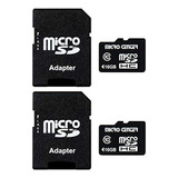 Tarjetas Micro Sd, 16 Gb - Paquete De 2