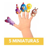 Kit 5 Miniaturas Galinha Pintadinha + 5 Cápsulas Brinquedo