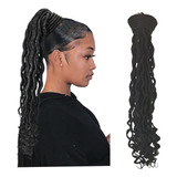 Aplique Rabo De Cavalo Com Dread Mod. Clara 55cm