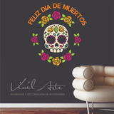 Calaveritas Mexicanas En Vinil Adhesivo Para Pared O Cristal