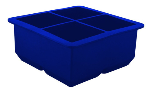Molde De Silicona Para Cubos De Hielo 5cm - Cukin Color Azul Eléctrico