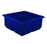 Molde De Silicona Para Cubos De Hielo 5cm - Cukin Color Azul Eléctrico