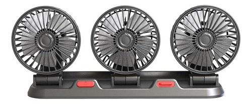 Ventilador Eléctrico De Tres Cabezales Para Coche Universal