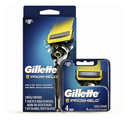 Gillette Fusion Máquina Para Afeitar Recargable Pro Shield