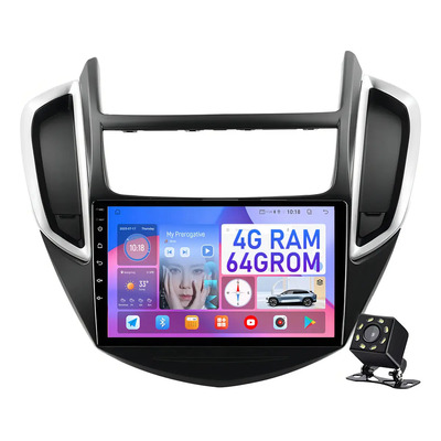 Estéreo Para Chevrolet Trax 2012-2016 Carplay Wireles 4+64gb Black