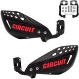 Protetor Mão Circuit Par Vector Carbono Haste Nylon Crf 230, Ttr 230, Tornado, Bros, Crosser, Xt 660, Lander, Xre, Xtz