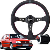 Volante Esportivo Lotse Gti + Cubo Volkswagen Vw Golf Mk3