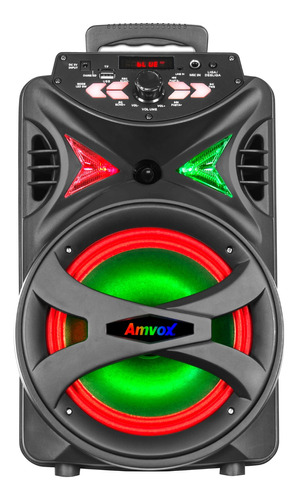 Caixa De Som Amplificada Amvox Aca 255 Bluetooth Woofer 8