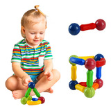 Juego Imanes Construcción Juguete Apilable Didáctico Niños