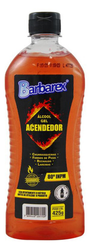 Acendedor Gel 425g Churrasqueira Lareira Rechauds Barbarex