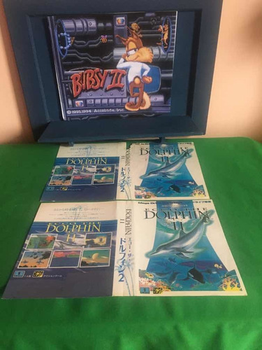 Mega Drive Ecco The Dolphin Ll Encarte Japonês Original