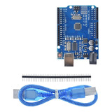 Kit Uno R3 Con Cable Usb Desarrollo Para Software Y Hardware
