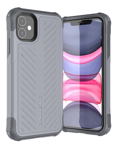 . Funda Ballistic Tj Para iPhone 11 Gris Protector Uso Rudo