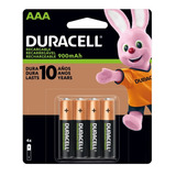 Pila Recargable Aaa Duracell 900 Mah Con 4 Piezas