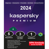 Kaspersky Antivírus Premium 5 Dispositivos 1 Ano