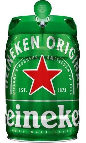 Barril Heineken 5 Litros Vazio Apenas Barril Sem Líquido 