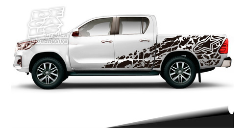 Calco Toyota Hilux 2016 - 2022 Alpinestar Juego Con Porton