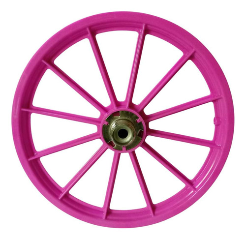 Roda Aro 16 Rosa 12 Palitos Traseira S/ Eixo Bike  V Brake