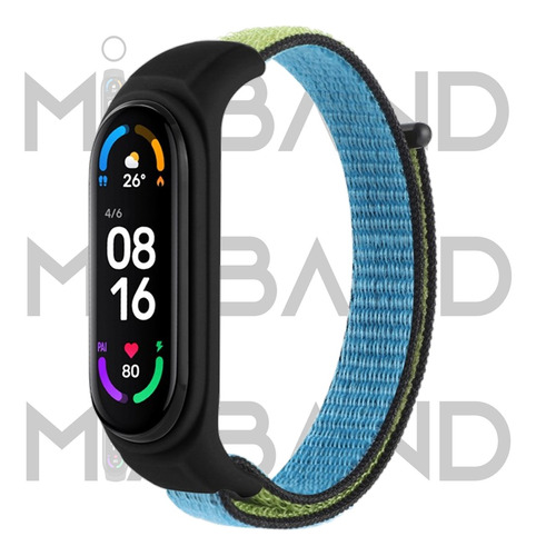 Malla Para Xiaomi Mi Band 3 4 5 6 7 Nylon Correa Deportiva