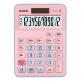 Calculadora Escritorio Casio Mx-12b-pklb Rosa Solar/pila