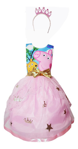 Vestido De Paw Patrol Para Niña, Color Rosa