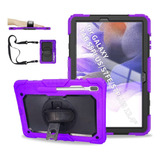 Funda Para Samsung Galaxy Tab S8 Plus - Violeta/negra