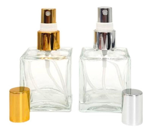 20 Frasco Vidro-cubo 50ml Para Aromatizador Val. Spray Luxo