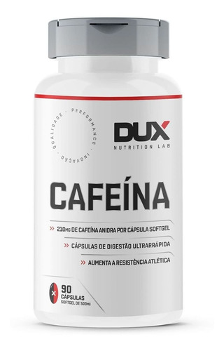 Cafeína -  90 Cápsulas Softgel - Dux Nutrition