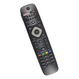 Controle Remoto Compatível Tv Philips Smart Le-7516 Sky-8075