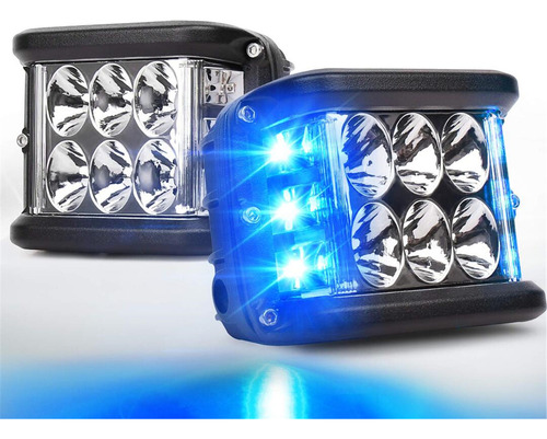 Luz Led De Doble Color Para Coche De 36 W, Doble Cara, Ultra