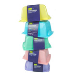 Mantequera Plastico Tapa Linea Pastel Con Medidor Pack X4