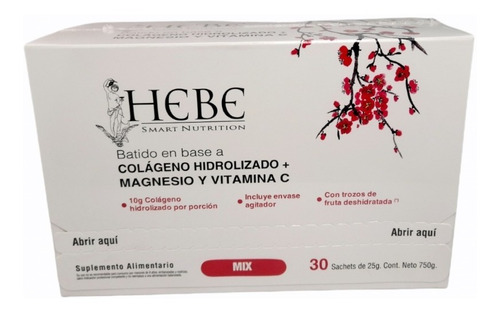 Colágeno Hidrolizado Hebe + Magnesio Y Vitamina C