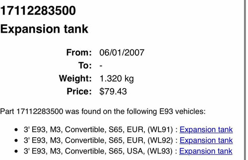 Tanque De Expansin Deposito Refrigerante Bmw M3 E92 S65 Rep Foto 10