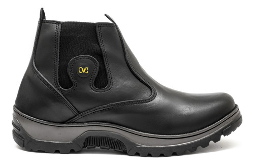 Bota Coturno Botina Cat 100% Couro Legitimo Conforto Ref1800