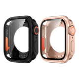 2 Fundas Y Cristal Para Apple Watch Serie 8 7 Se 6 5