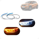 Kit Fitas Led Drl Farol + Seta 12v 60cm Kwid 2023