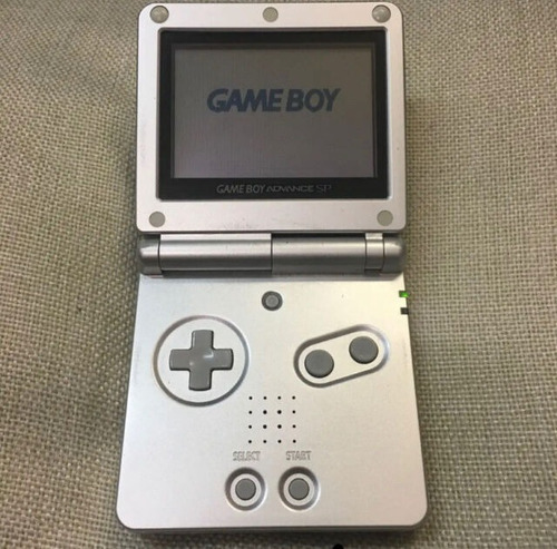 Gameboy Advance Sp Usado Prateado + Fitas De Graça