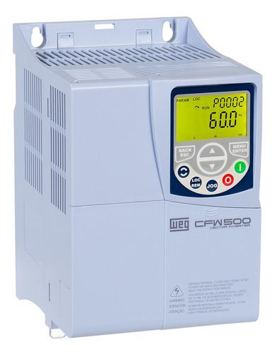 Inversor De Frequência 7,5cv 220v Weg 24a Cfw500c24p0t2db20