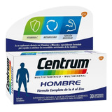 Centrum Hombre Multivotaminico/multimineral De La A Al Zinc X 30 Comprimidos