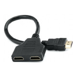 Divisor E Duplicador 1 Hdmi Macho Para 2 Hdmi Fêmea